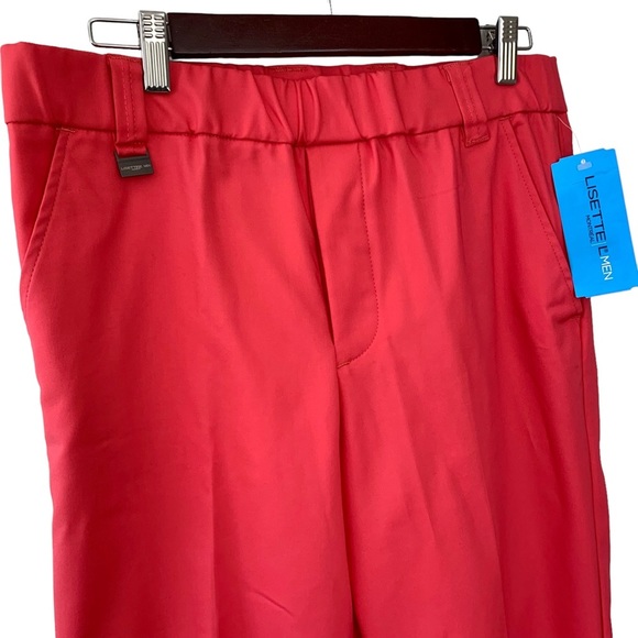 Lisette Golf Pants Men Size 32x34 Red Pull On Performance Wear Made in Canada - Picture 2 of 11